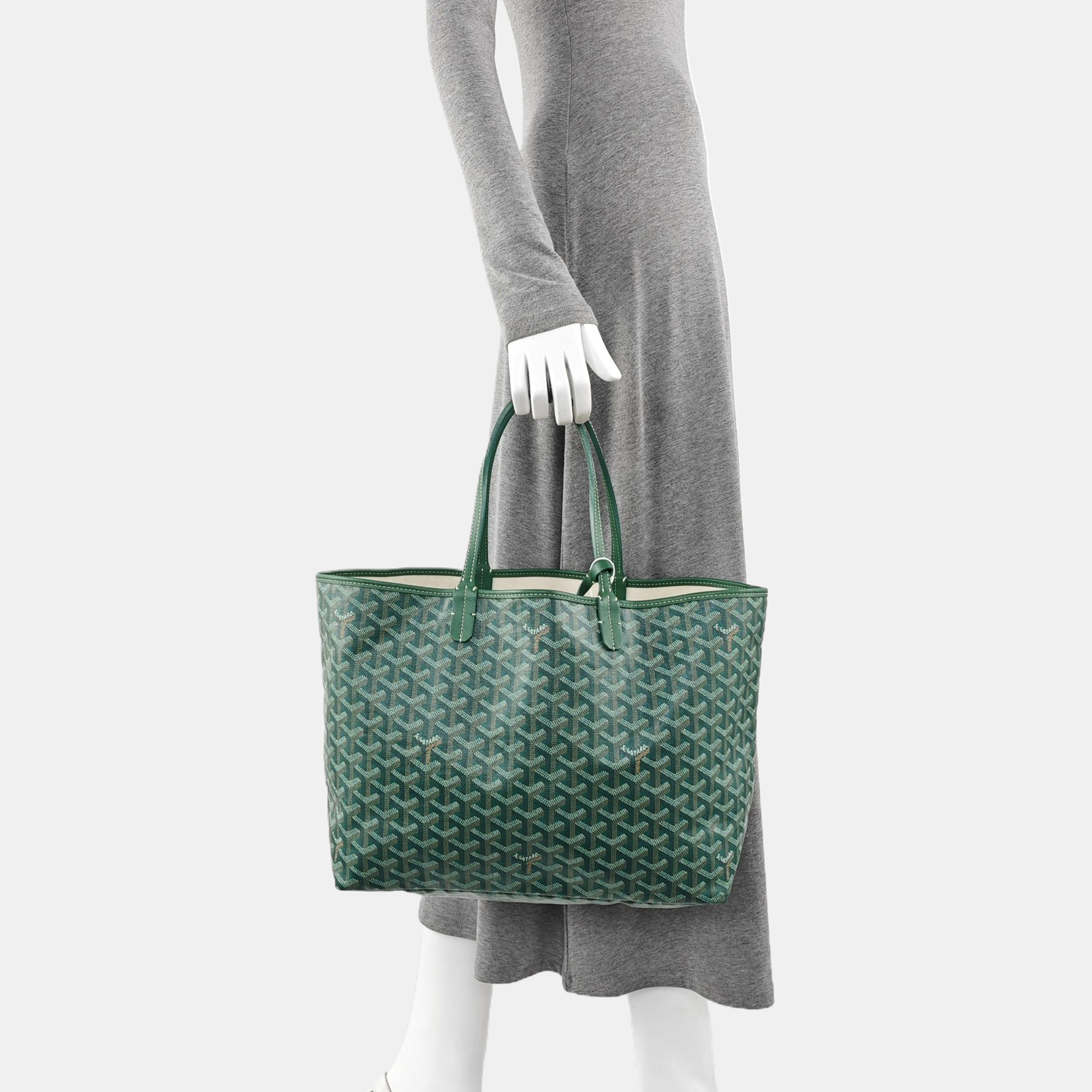 Saint Louis PM Coated Canvas Green