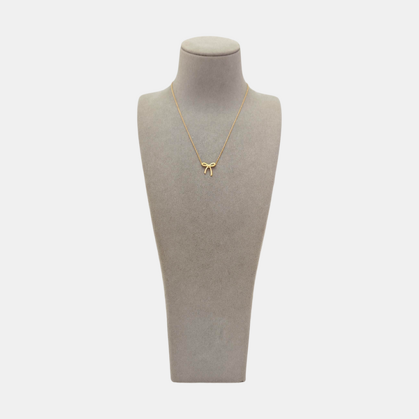 Tiffany Bow 18k Gold Rose Gold Necklace