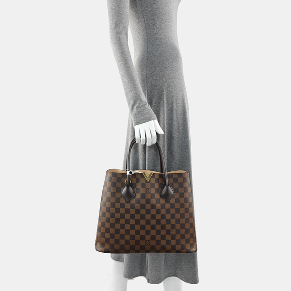 KENSINGTON BOWLING Damier Ebene Coated Canvas Brown