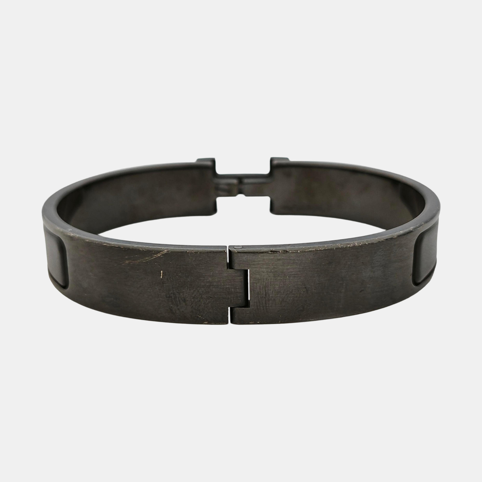 Clic Hh Metal Black Bangle