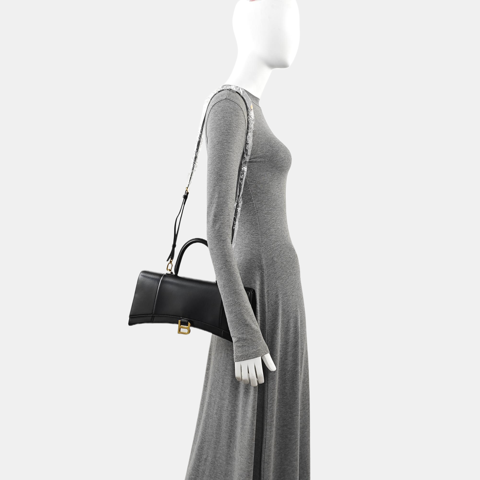 Hourglass Calfskin Black