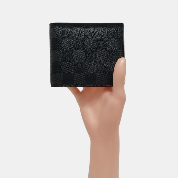 Coated Canvas Clutch Gray