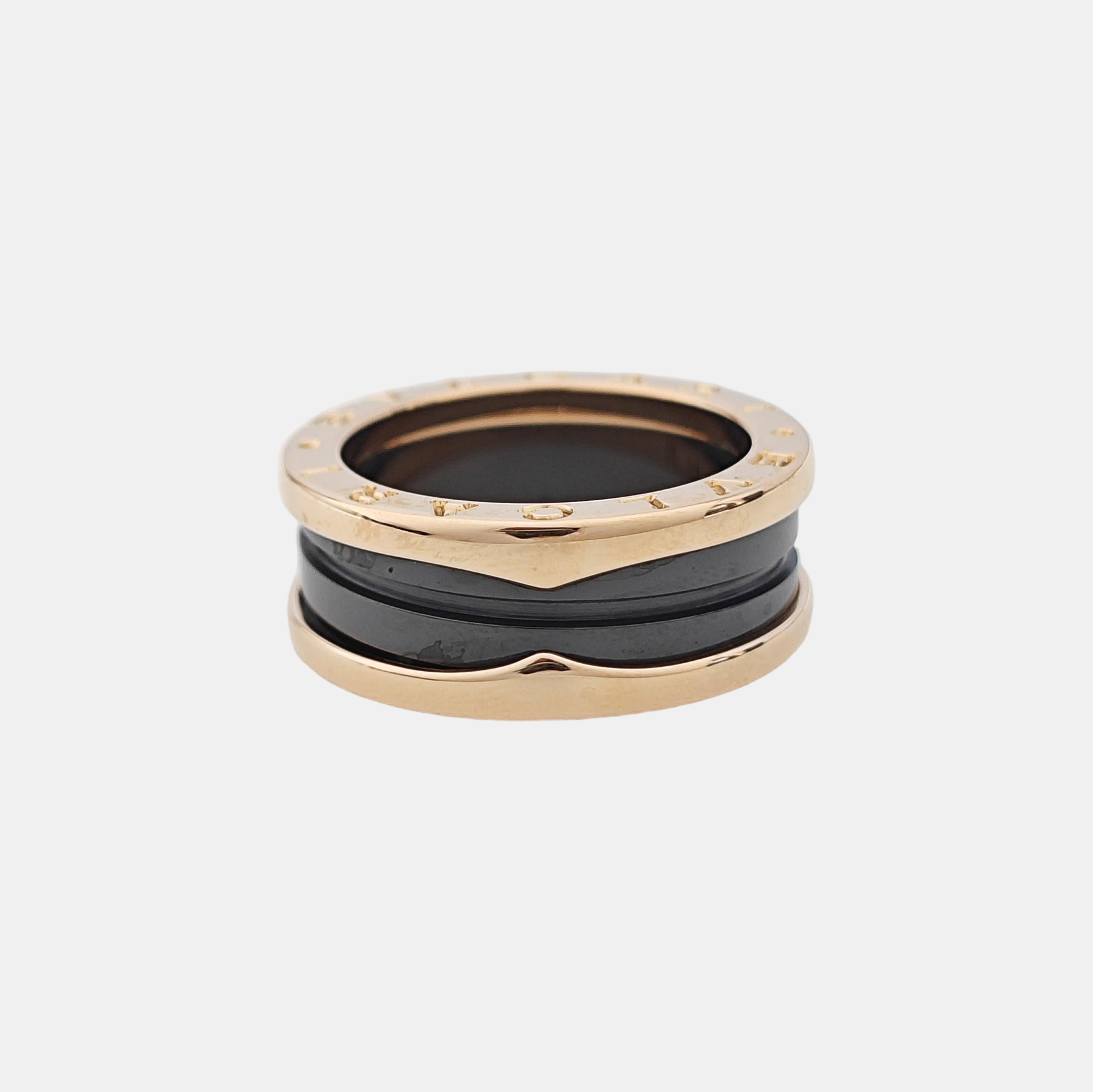 B.ZERO1 18k Rose Gold Ring EU 53