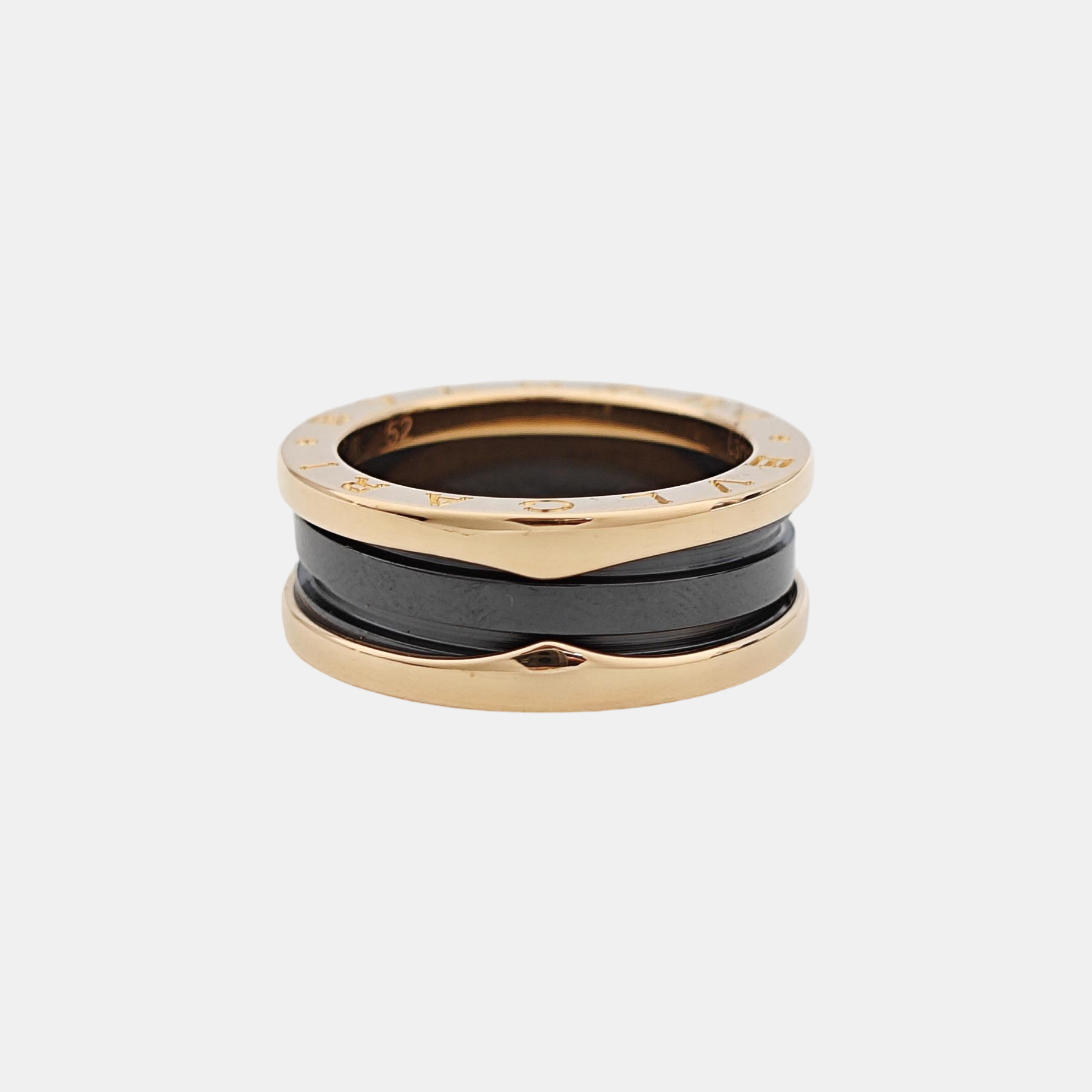 B.ZERO1 18k Rose Gold Ring EU 52