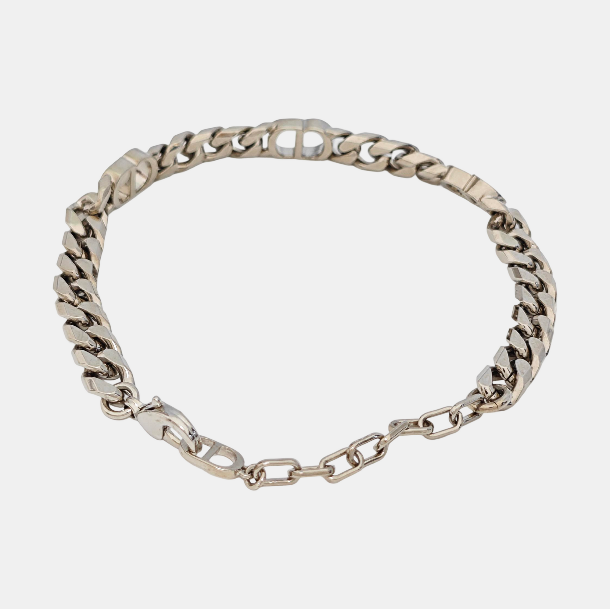 CD Icon Metal Silver Bracelet