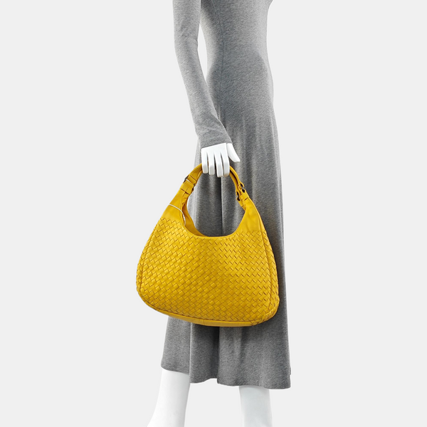 Lambskin Top Handle Bag Yellow
