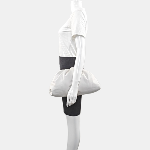 The Pouch Large Calfskin White
