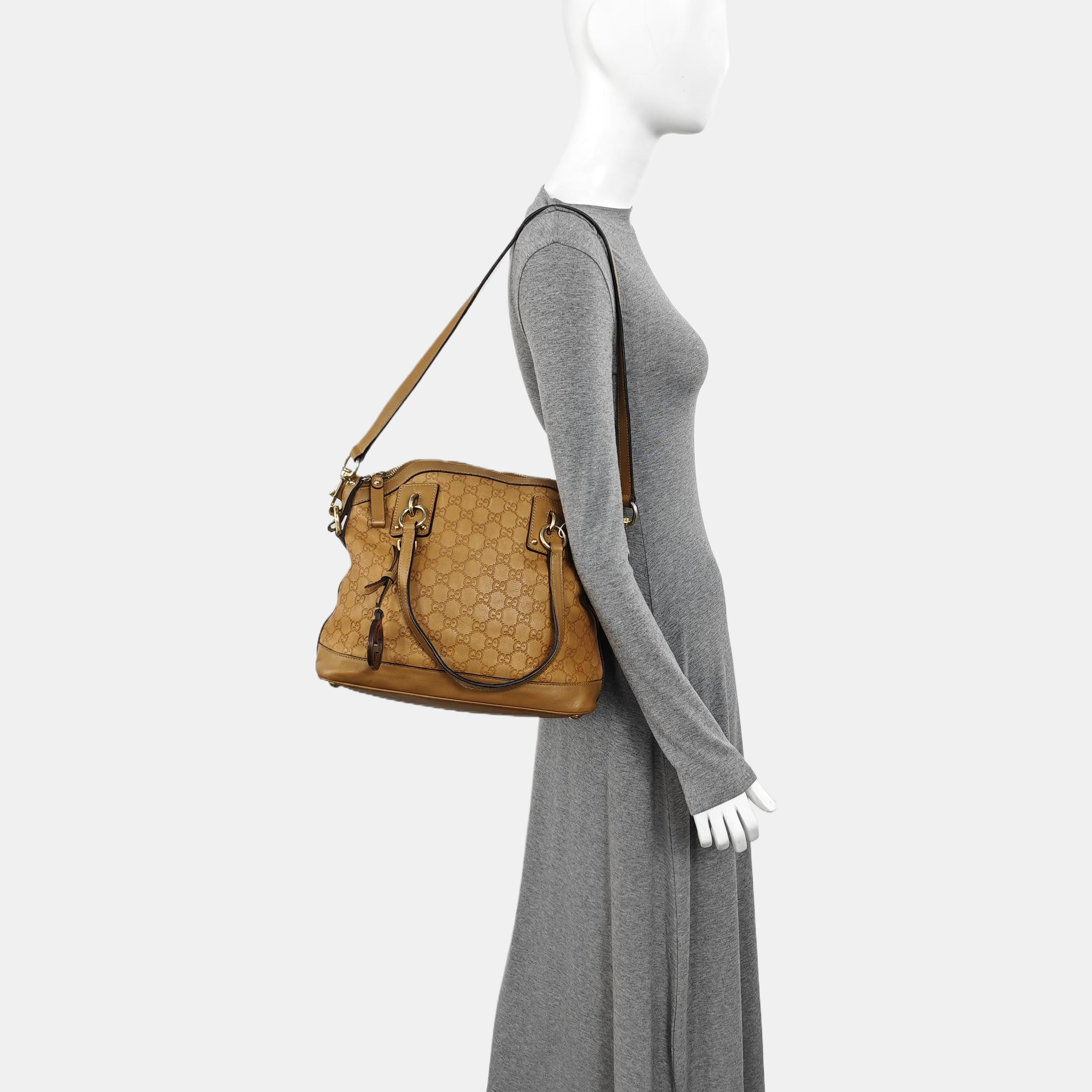 Ligne Shima Monogram Calfskin Brown