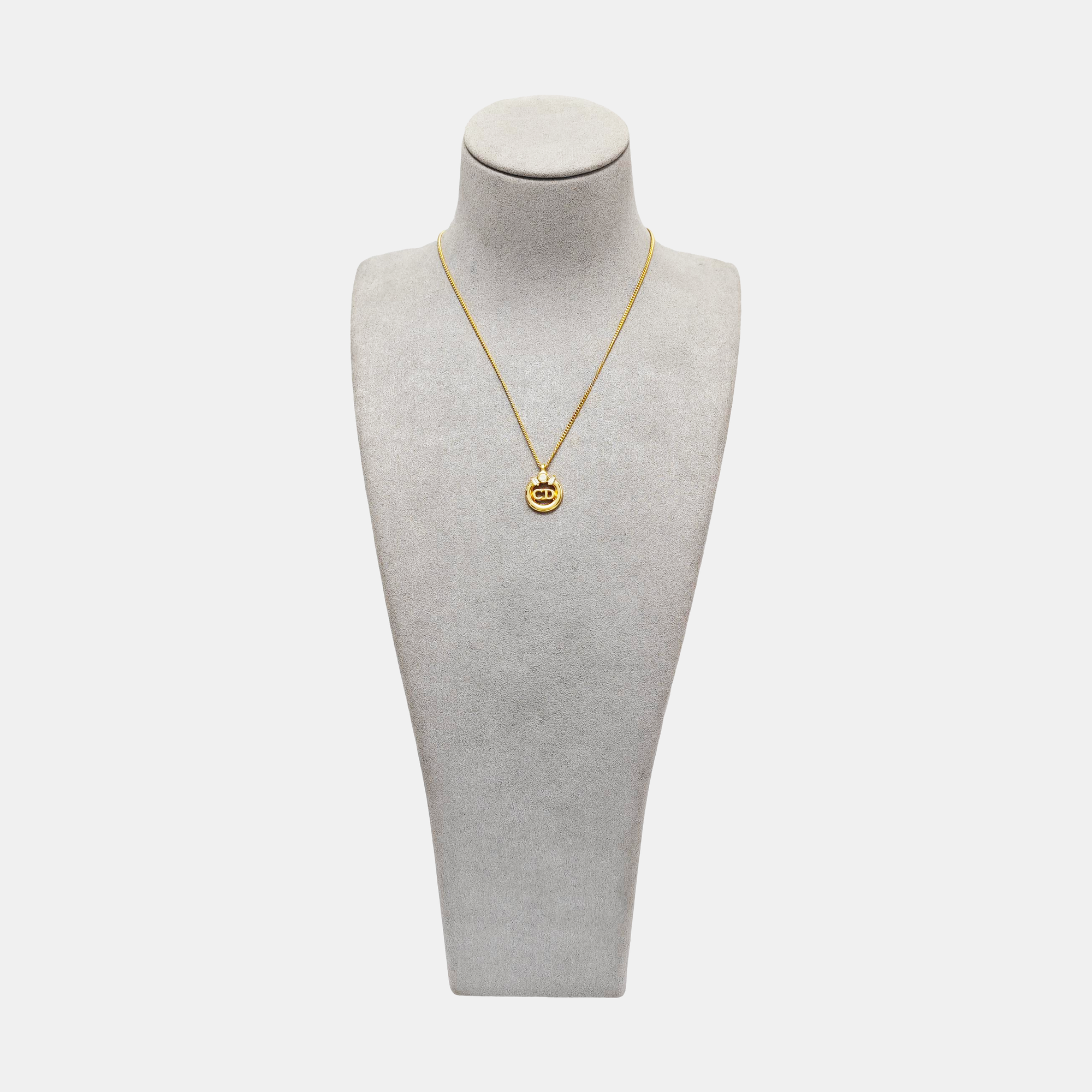 Petit CD Metal Gold Necklace