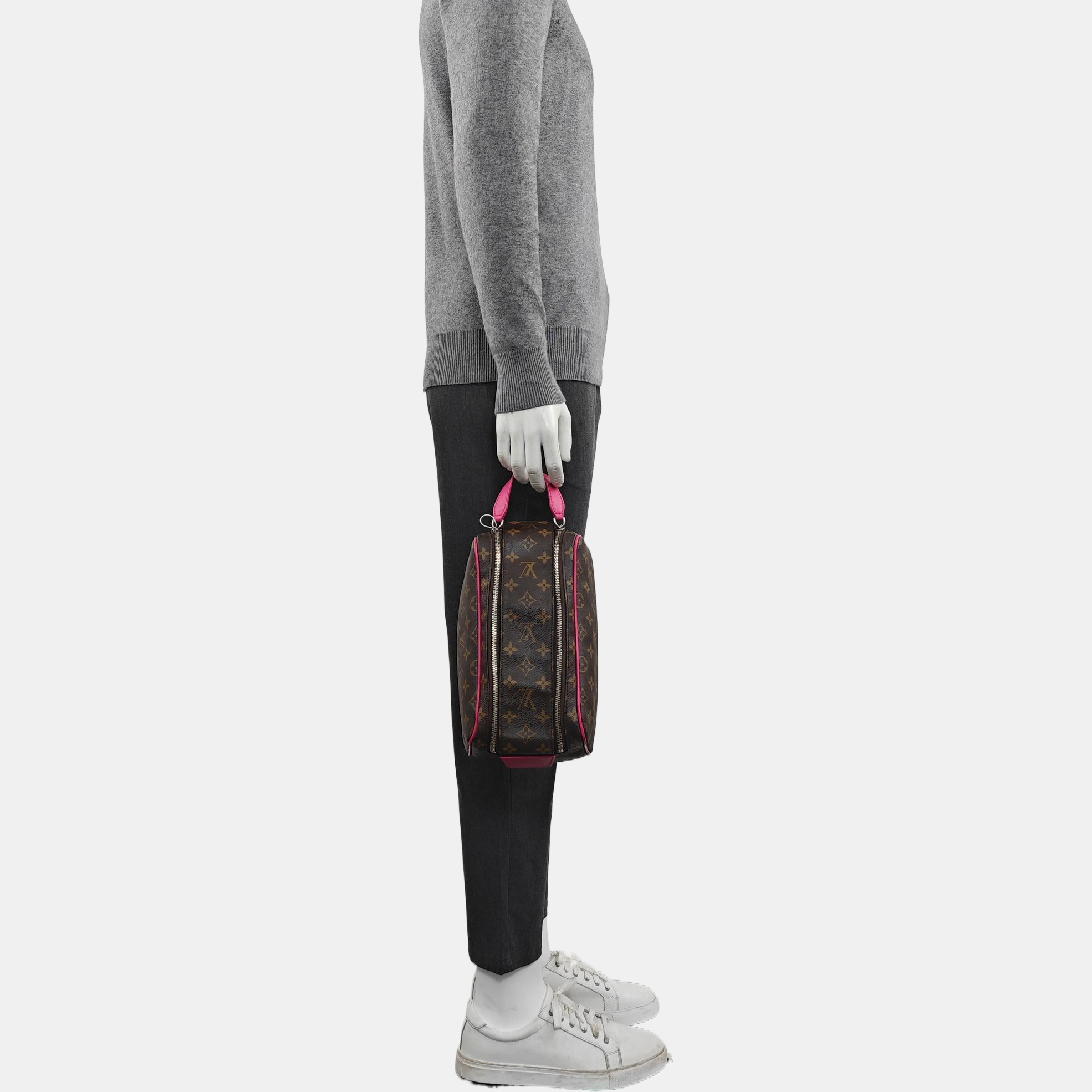 DOPP Monogram Coated Canvas Brown