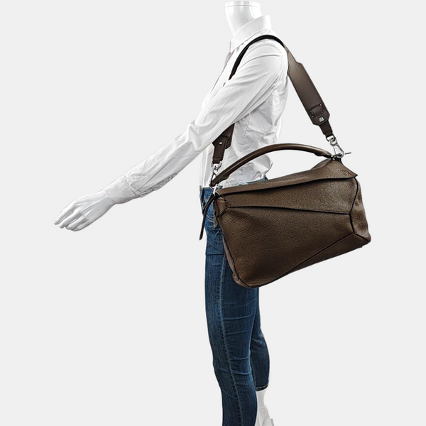 Puzzle Large Calfskin Brown