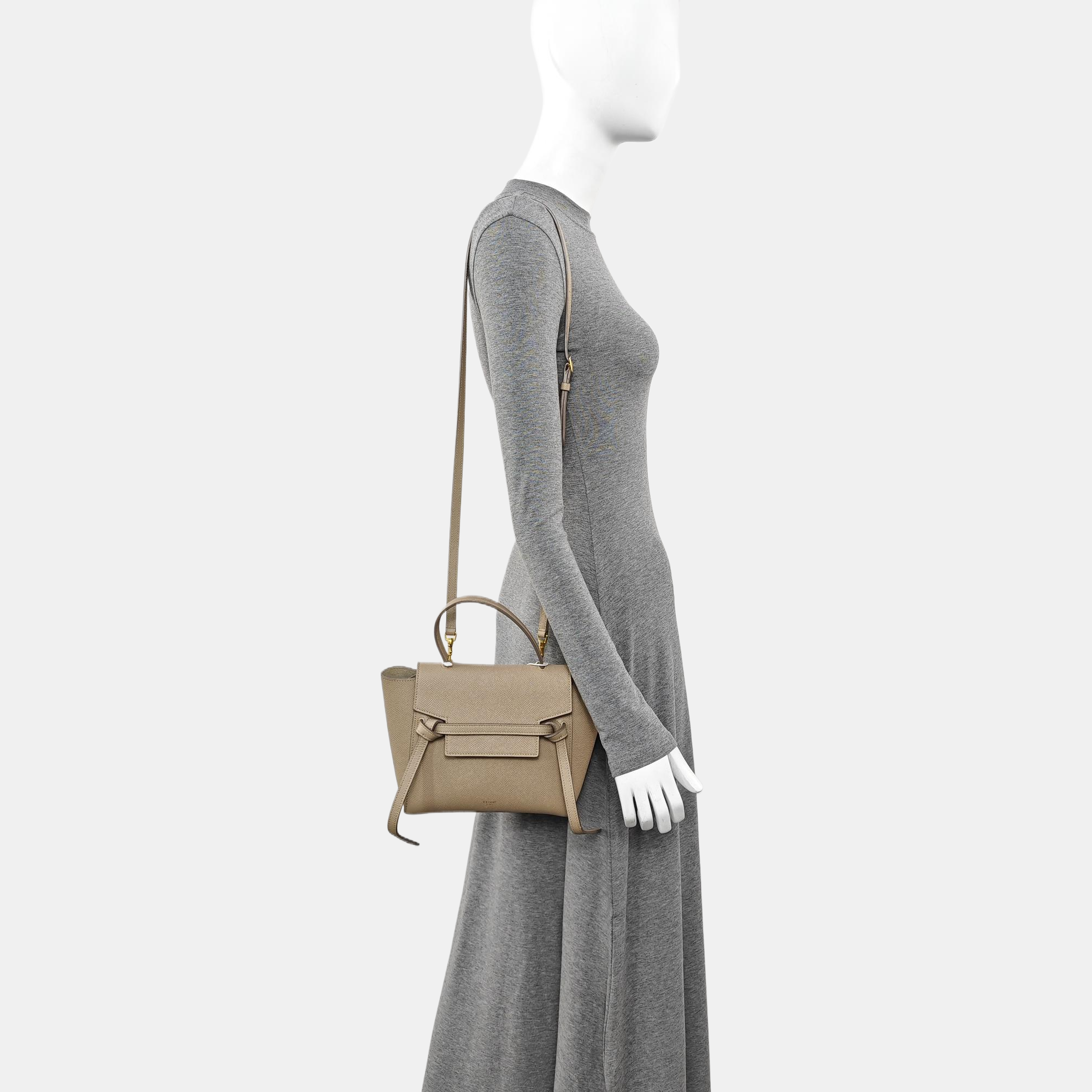 BELT Nano Calfskin Gray