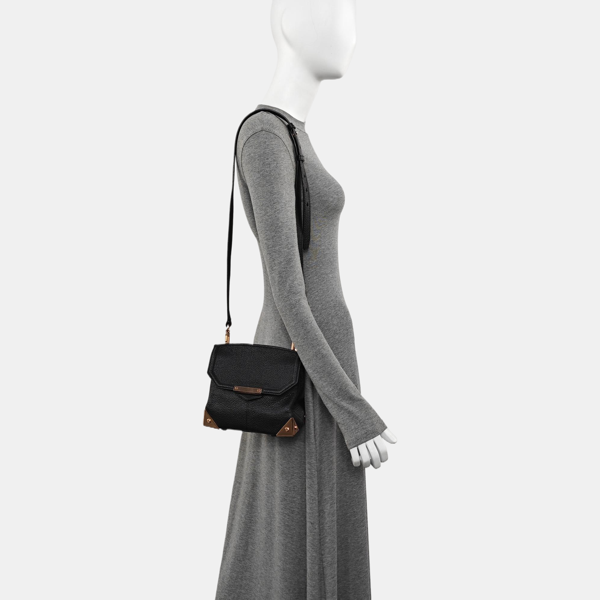 Calfskin Crossbody Bag Black