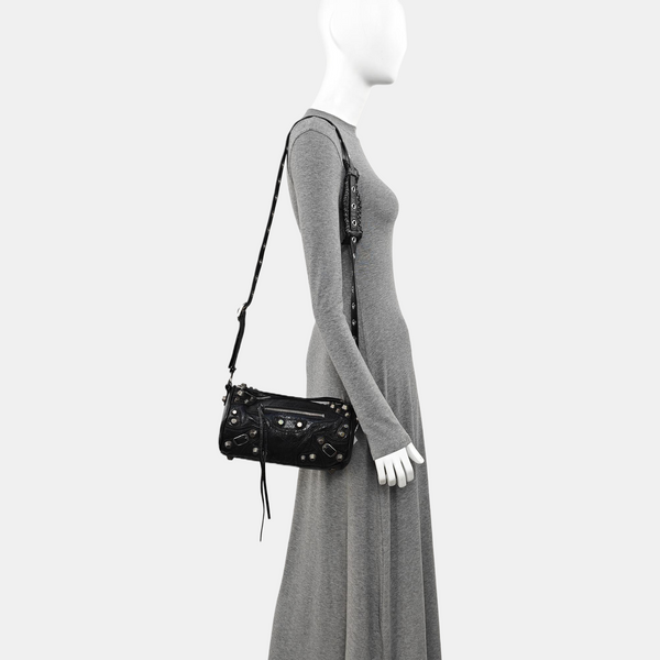 Lambskin Shoulder Bag Black