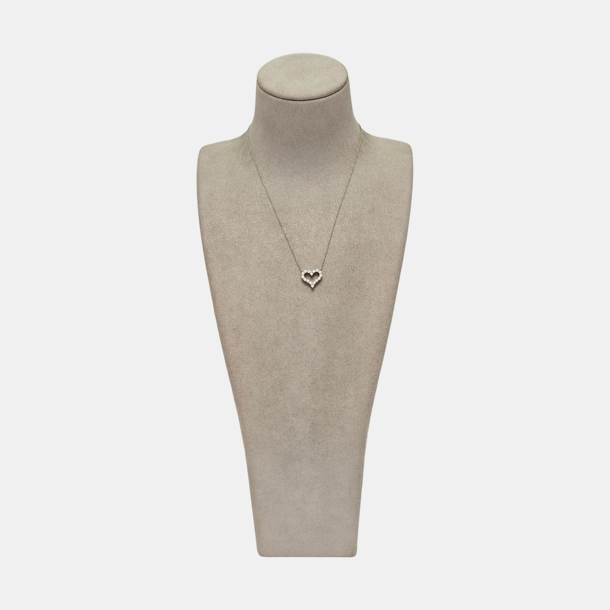 Tiffany Hearts Platinum 950 Silver Necklace