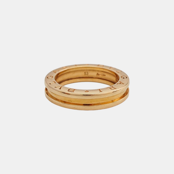 B.ZERO1 18k Rose Gold Ring EU 53