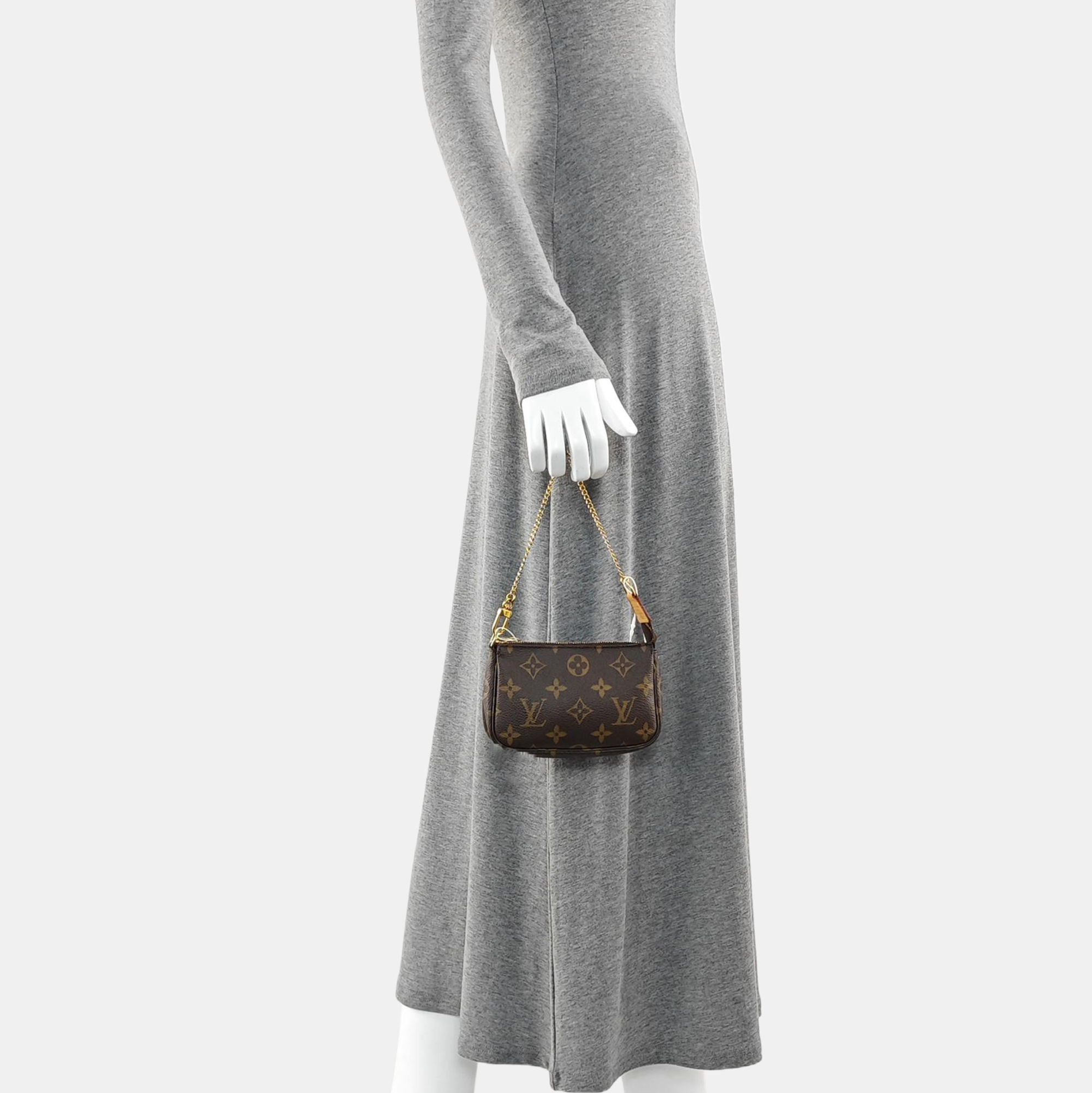 ACCESSOIRES Mini Monogram Coated Canvas Brown