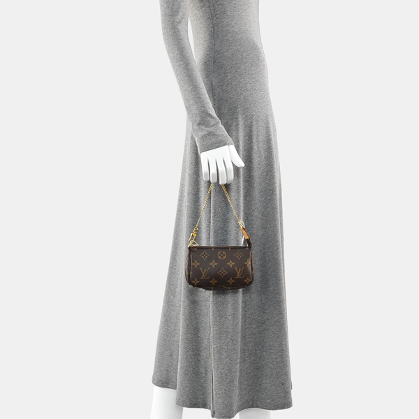 ACCESSOIRES Mini Monogram Coated Canvas Brown