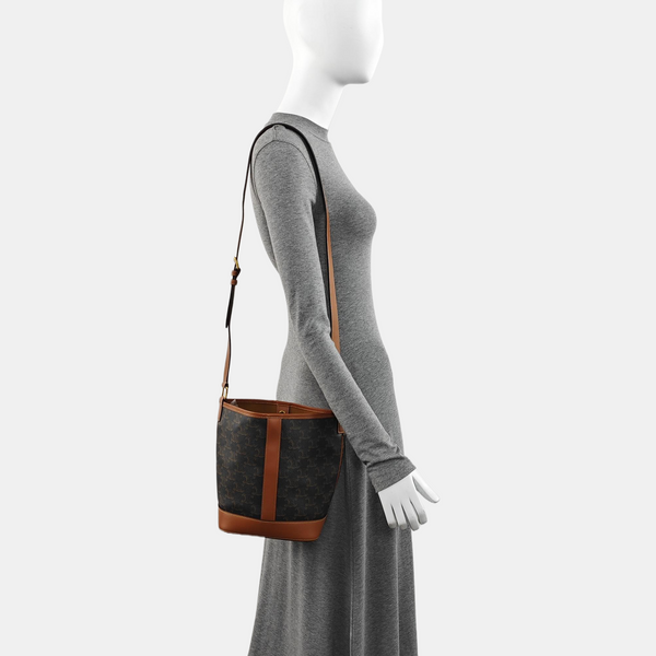 TRIOMPHE CANVAS Small Coated Canvas Brown