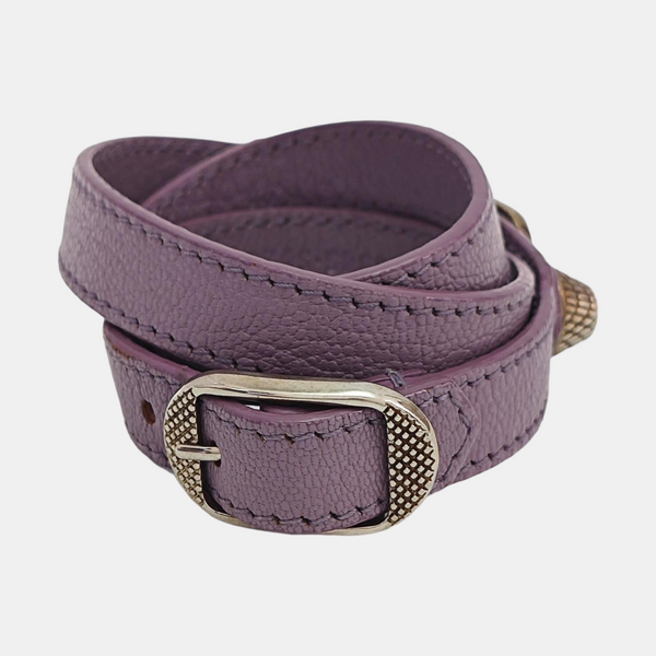 Leather Purple Bangle
