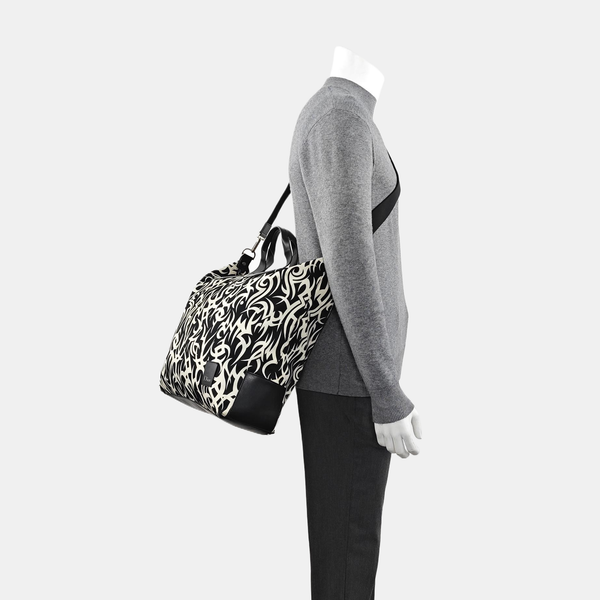 Fabric Shoulder Bag Black