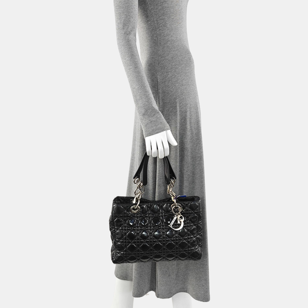 Dior Soft Cannage Patent Leather Black