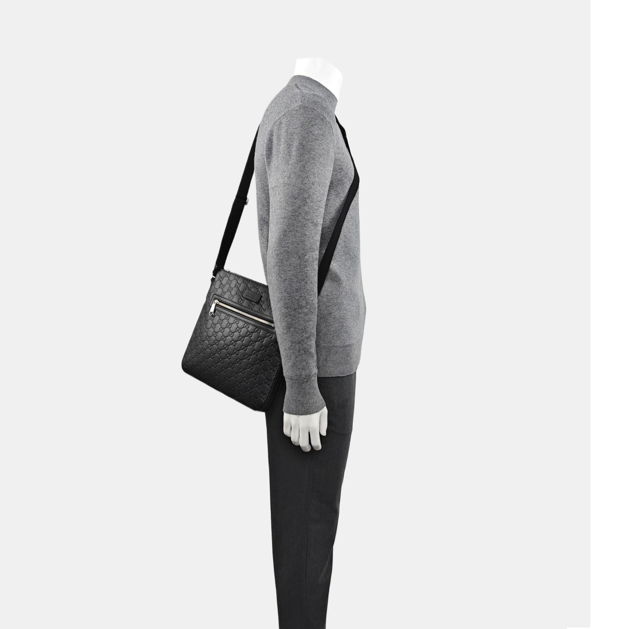 GG Imprime Monogram Calfskin Black