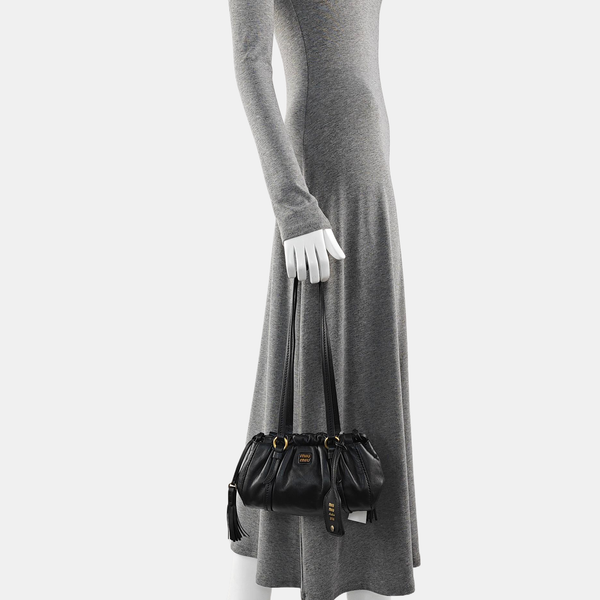 Lambskin Shoulder Bag Black