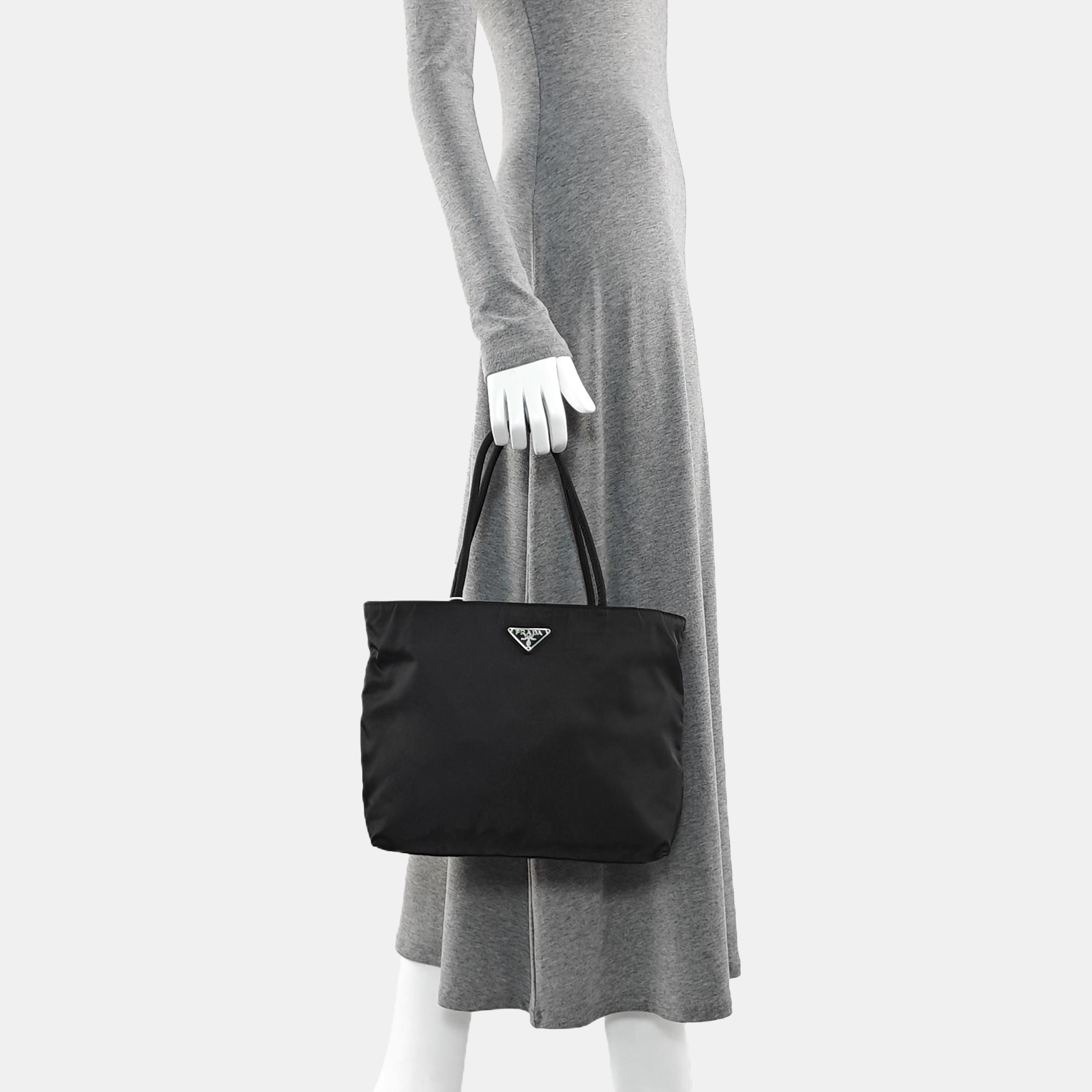 Nylon Tote Bag Black