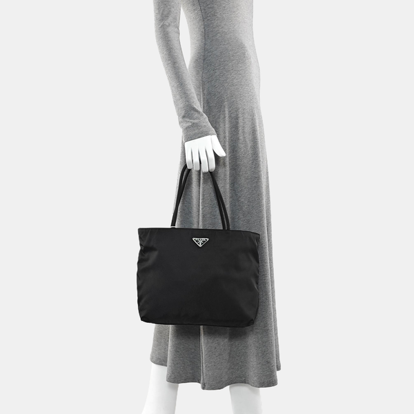 Nylon Tote Bag Black