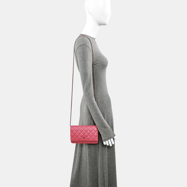 WOC Quilted Lambskin Pink
