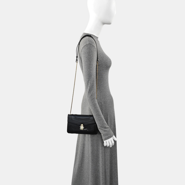 SERPENTI FOREVER Small Calfskin Black