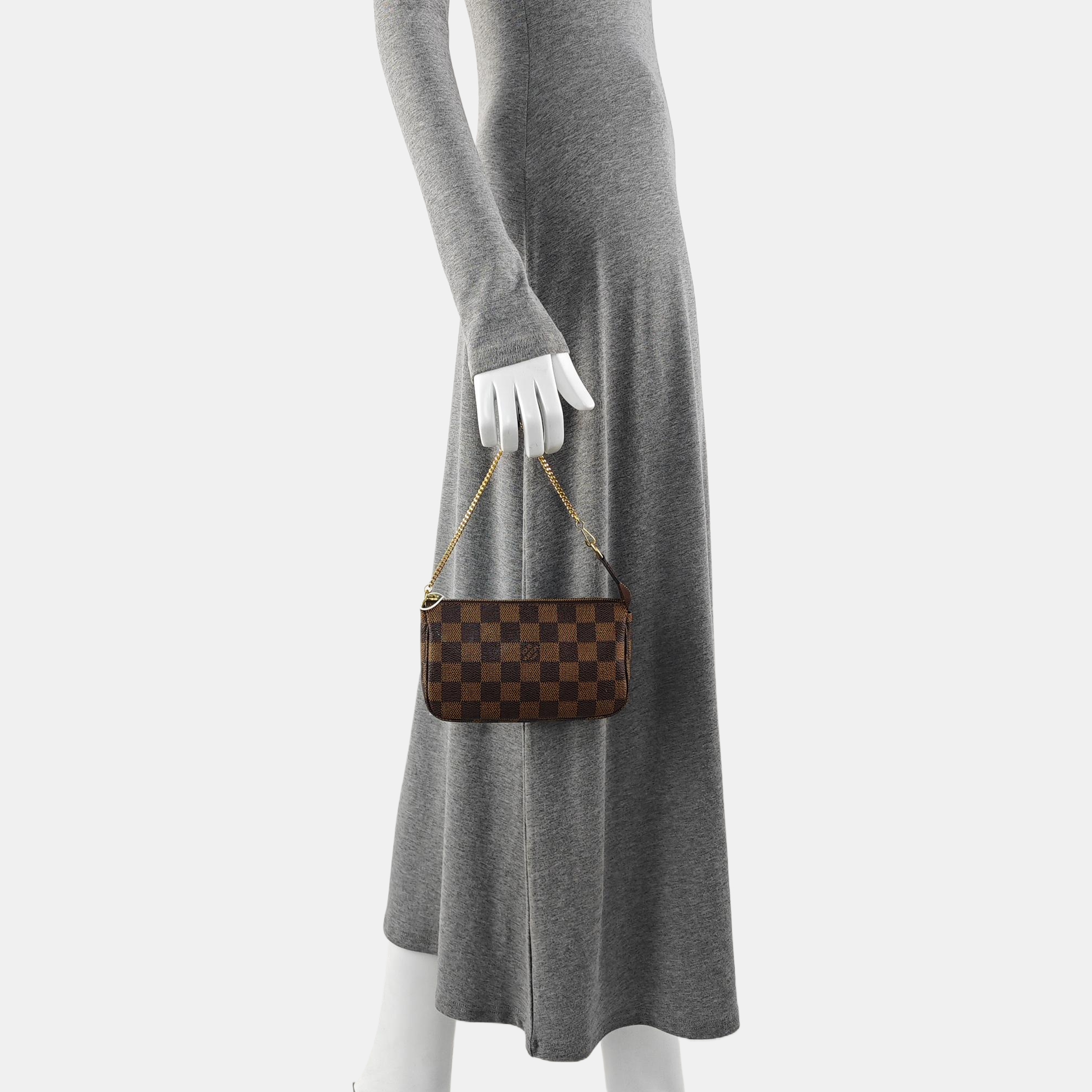 ACCESSOIRES Damier Ebene Coated Canvas Brown