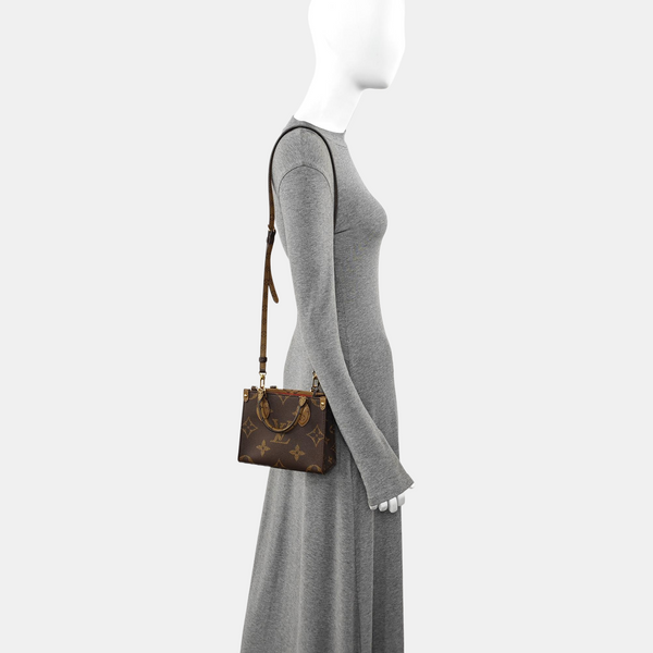 ONTHEGO BB Monogram Coated Canvas Brown