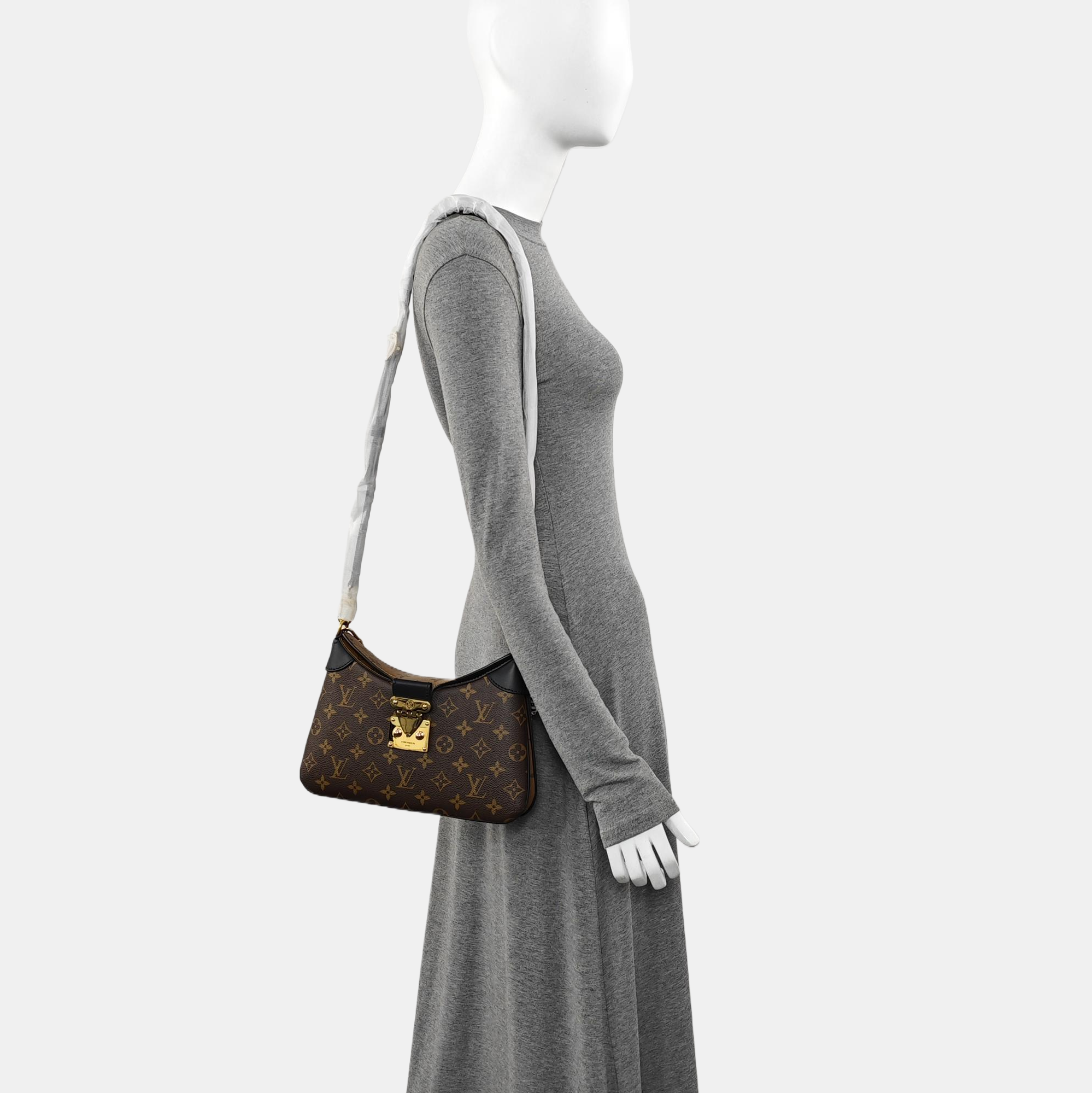 TWINNY Monogram Coated Canvas Brown