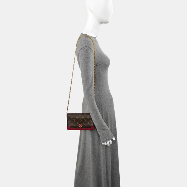 FLORE Monogram Coated Canvas Brown