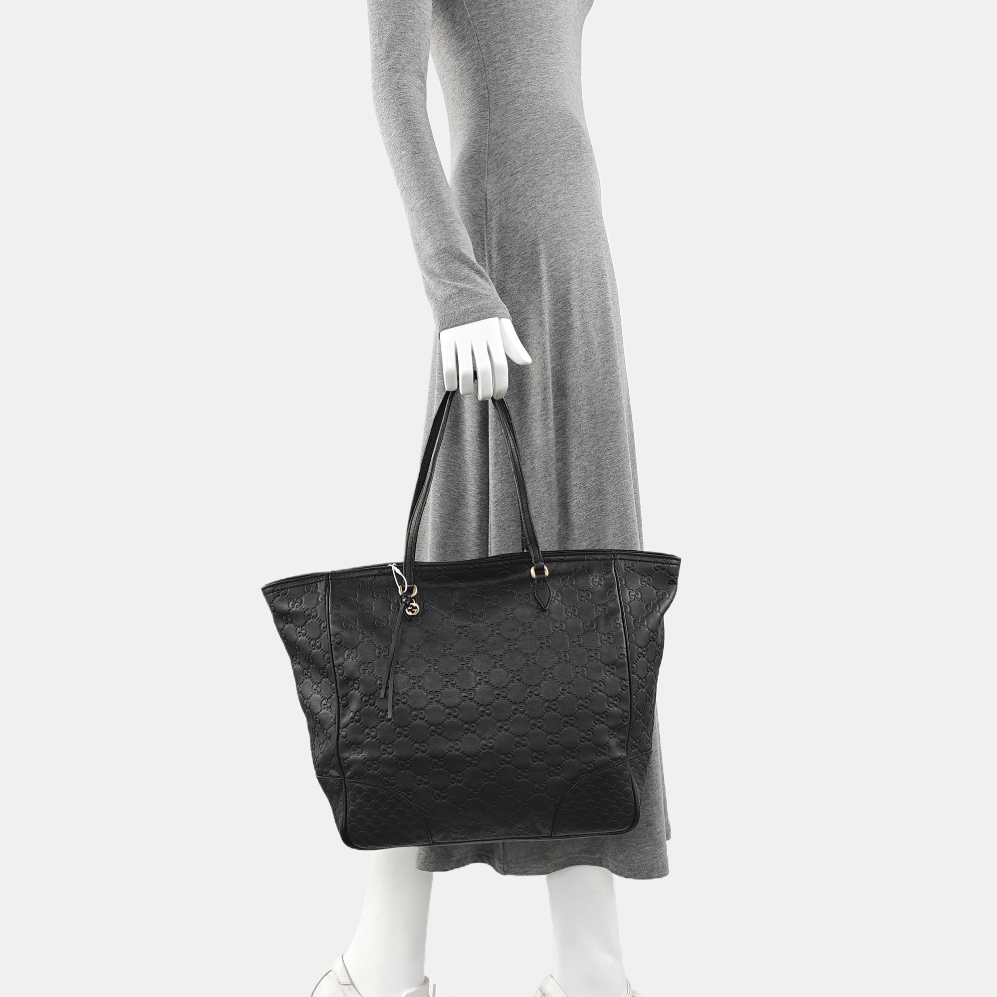 Microguccissima Monogram Calfskin Black