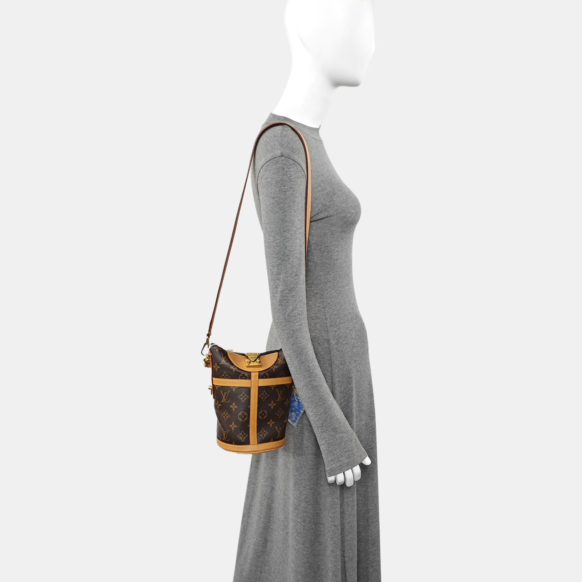 DUFFLE Monogram Coated Canvas Brown