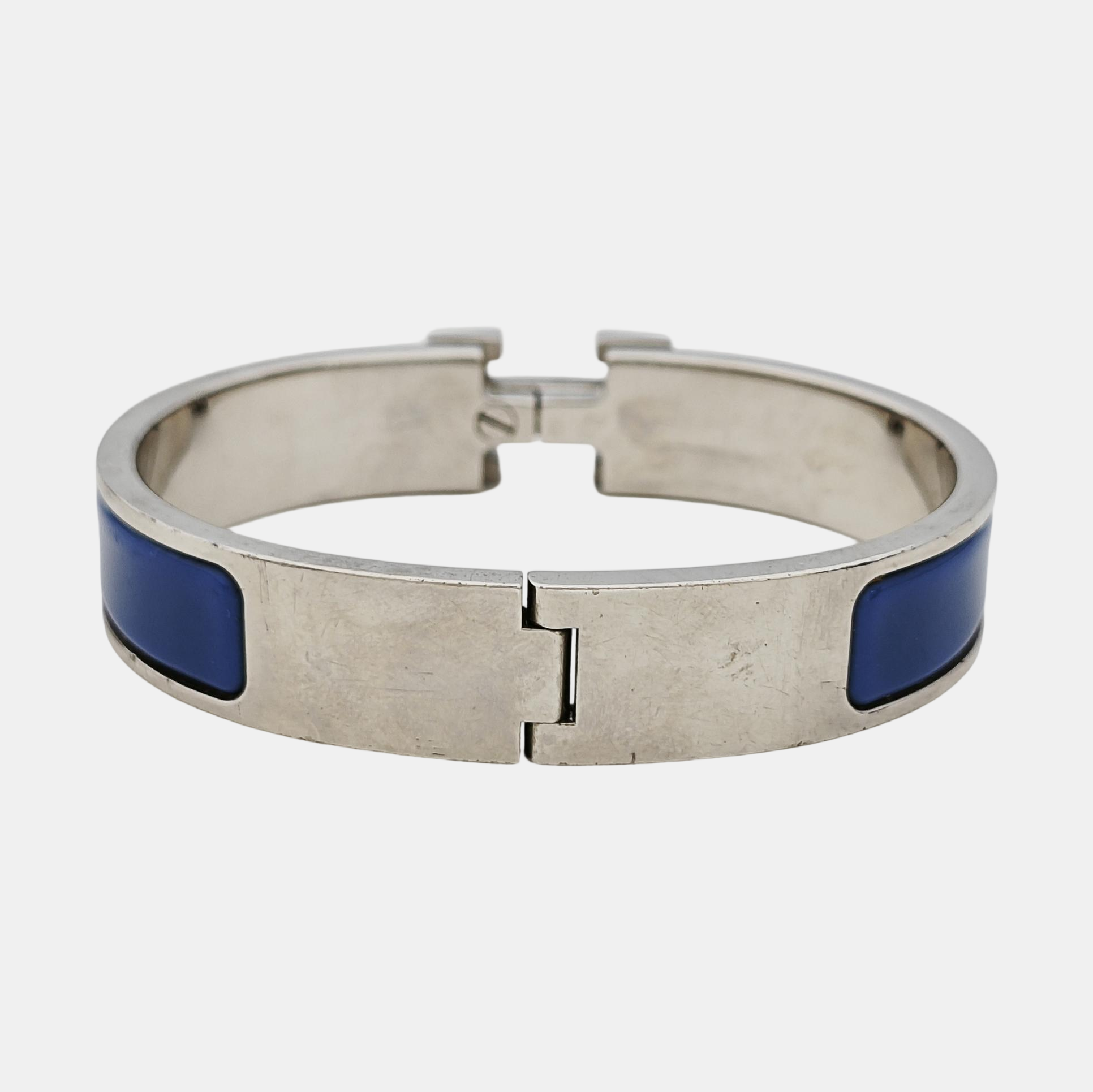 Clic H Metal Silver Bangle