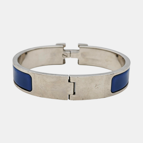 Clic H Metal Silver Bangle