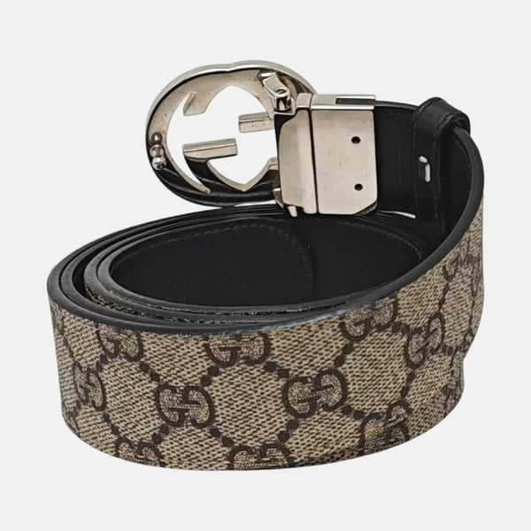 Coated Canvas Belt Brown