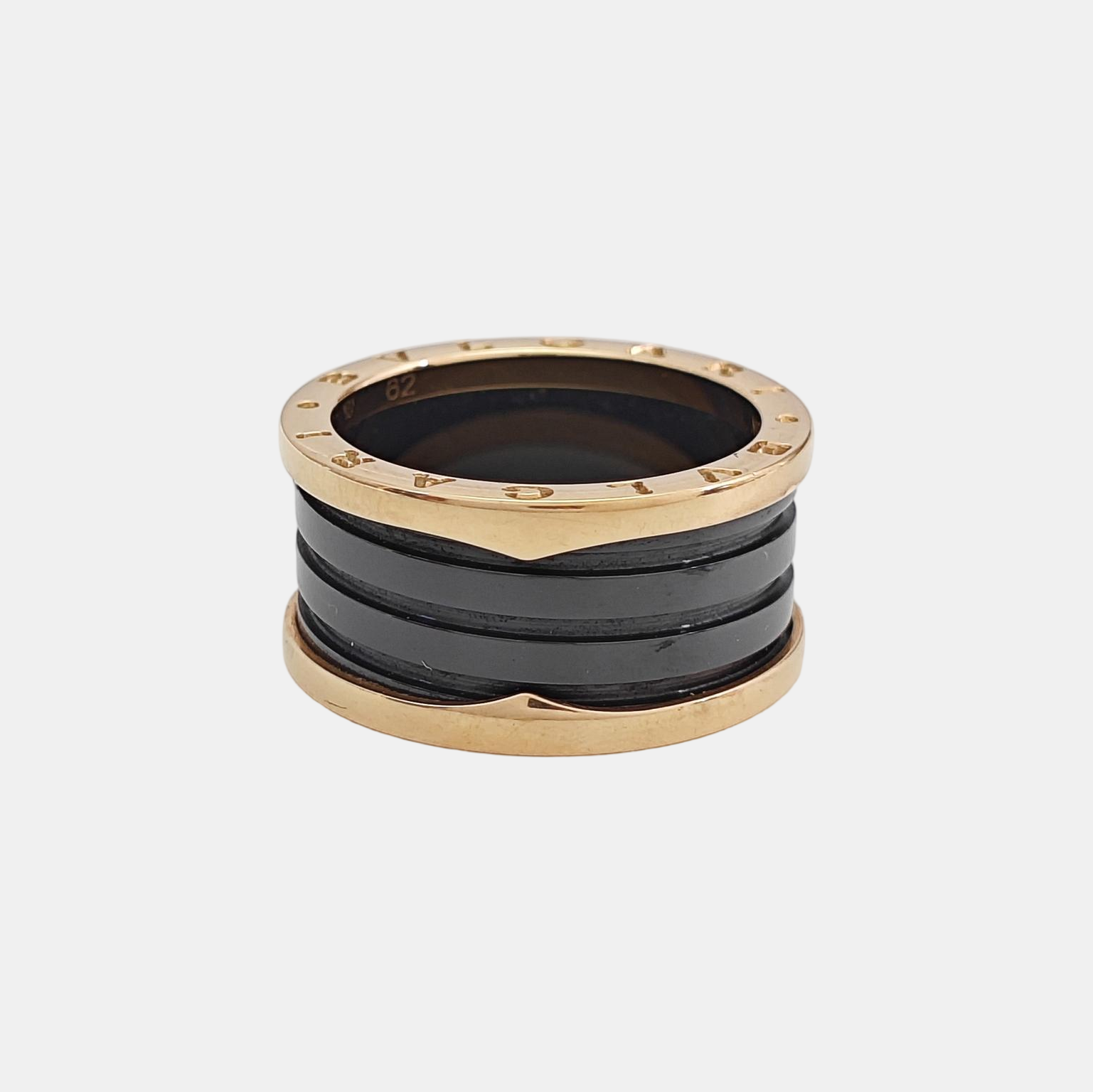 B.ZERO1 18k Rose Gold Ring EU 62