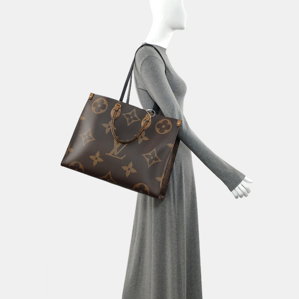 ONTHEGO GM Monogram Coated Canvas Brown