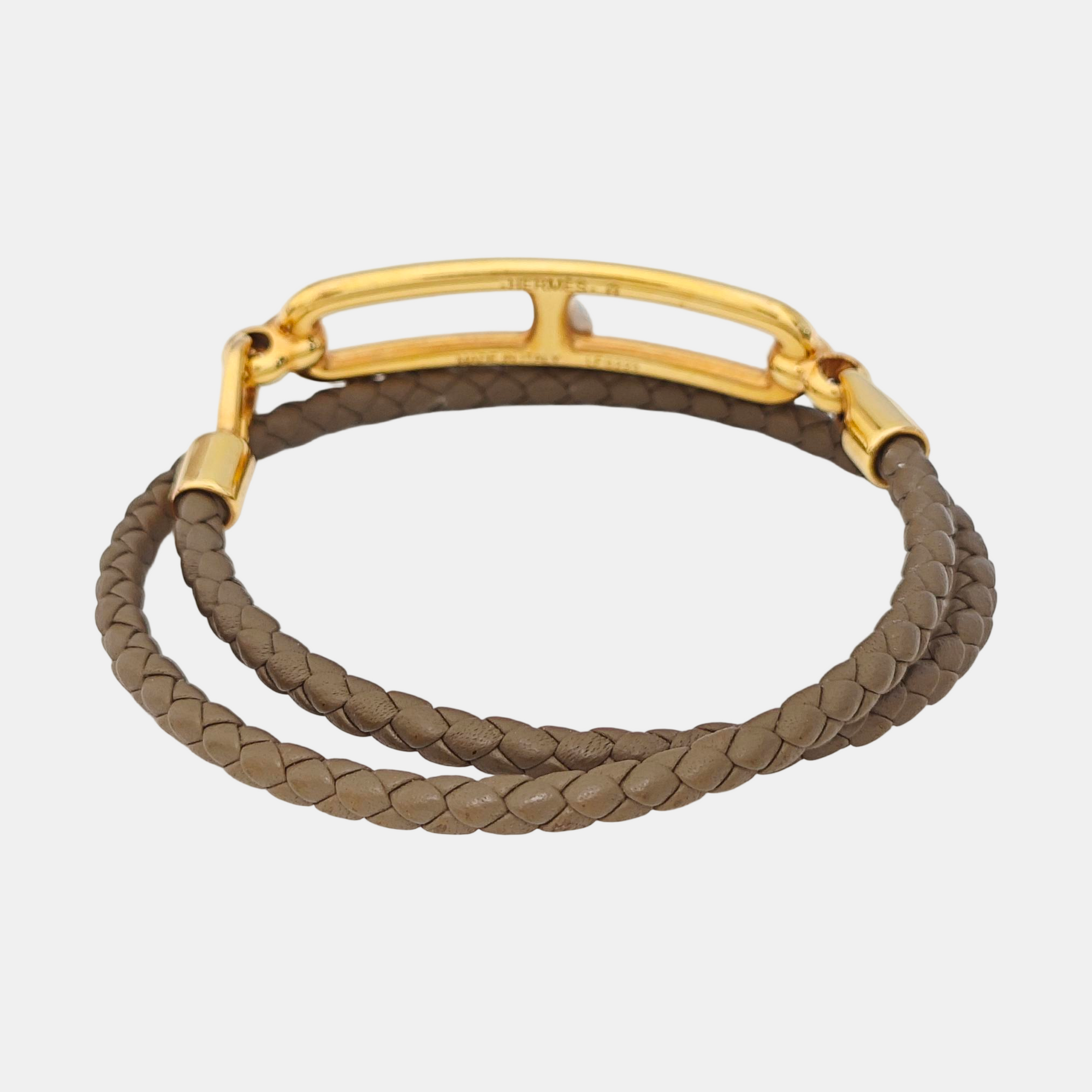 Roulis Leather Beige Bracelet