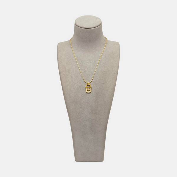 Petit CD Metal Gold Necklace