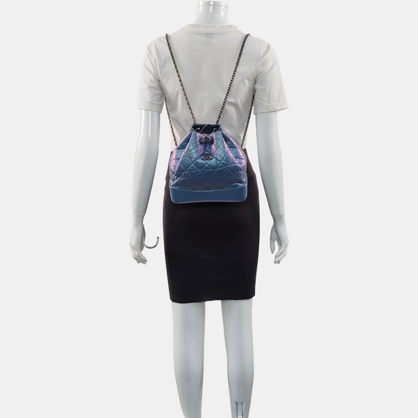 GABRIELLE Small Quilted Calfskin Purple