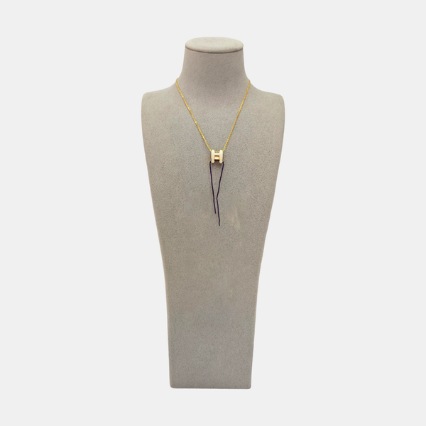 Pop H Metal Gold Necklace