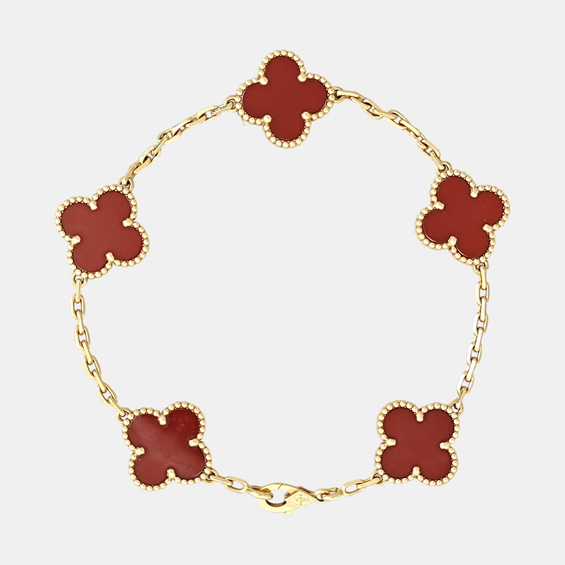 Vintage Alhambra 18k Gold Bracelet