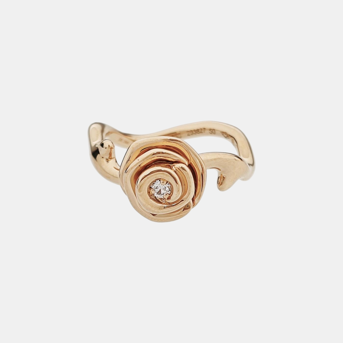 18k Gold Rose Gold Ring EU 50