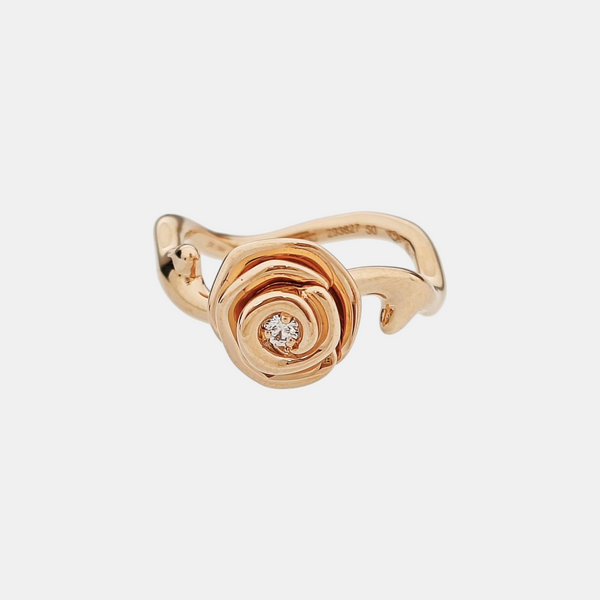 18k Gold Rose Gold Ring EU 50